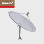 ground mounted steel plates satellite dish antenna